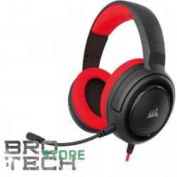 CUFFIE GAMING CORSAIR HS35 STEREO RED