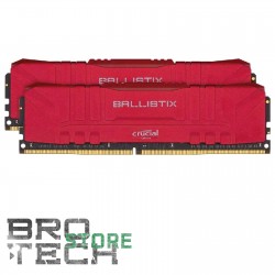 KIT RAM CRUCIAL BALLISTIX 16GB 2X8 DDR4-3200 RED