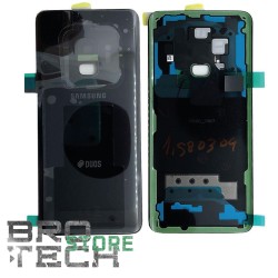 BACK COVER GLASS SAMSUNG S9 G960 DUOS BLACK SERVICE PACK