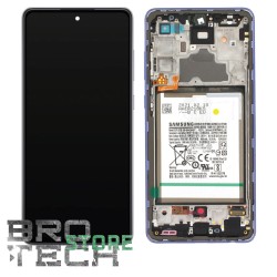 DISPLAY SAMSUNG A725 A726 A72 VIOLET + BATTERY SERVICE PACK