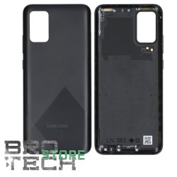 BACK COVER SAMSUNG A02S A025 BLACK SERVICE PACK