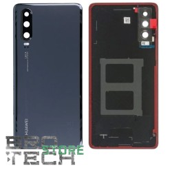 BACK COVER HUAWEI P30 BLACK SERVICE PACK