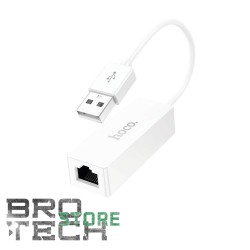 HOCO OTG ETHERNET ADAPTER USB-A TO RJ45 WHITE UA22