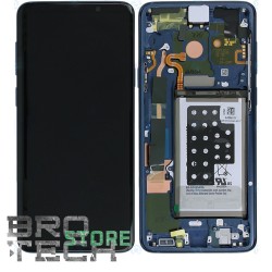 DISPLAY SAMSUNG S9 PLUS G965 BLUE + BATTERIA SERVICE PACK