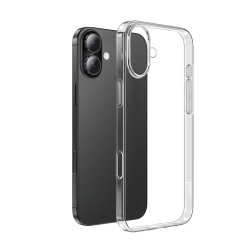 HOCO COVER TPU LIGHT PER IPHONE 16 PLUS - TRASPARENTE