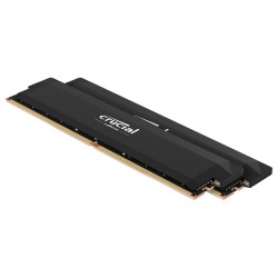 CRUCIAL PRO DDR5-6000 32GB KIT (16GBX2) UDIMM OC GAMING MEMORY BLACK