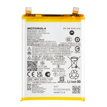 BATTERIA MOTOROLA EDGE 50 FUSION QC50 4850mAh ORIGINALE SERVICE PACK